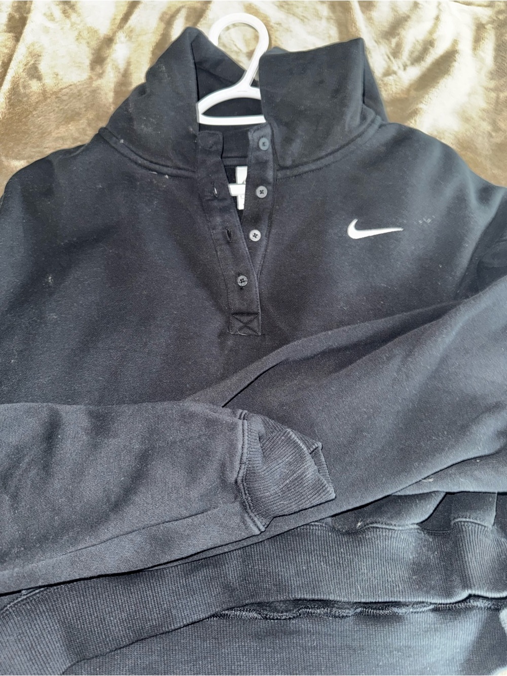 Nike Women’s Black Pullover Henley Sweatshirt